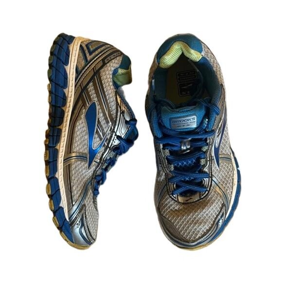 Brooks Adrenaline GTS 15 Women's Running Shoes Blue Silver Sz 8 Wide - Picture 4 of 7